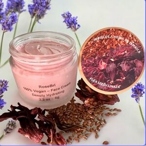 100% face cream vegan —-                    crema facial 100%vegana -homemade